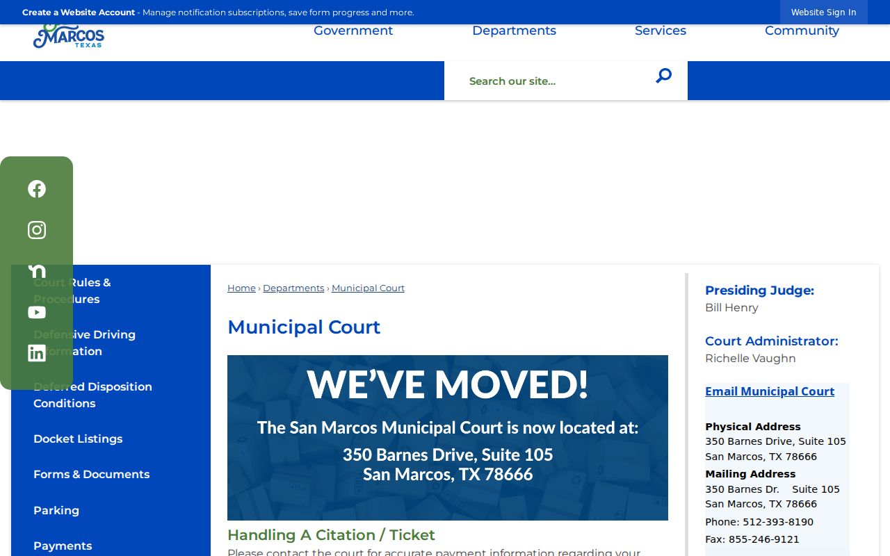 San Marcos municipal court Class C scope within Hays County city warrant pathways